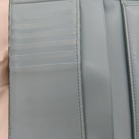 CELINE Leather Frame Bi-Color Wallet - Picture 7 of 14